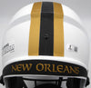 Alvin Kamara Autographed Lunar Eclipse White Full Size Replica Helmet New Orleans Saints Beckett BAS QR #1W403069