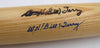 Will Bill Terry Autographed Blonde Louisville Slugger Bat New York Giants JSA #YY39714