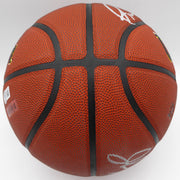 Karl Malone & John Stockton Autographed Wilson Basketball Utah Jazz (Smudged) Beckett BAS QR #1W271714