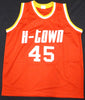 Houston Rockets Rudy Tomjanovich Autographed Red Jersey Full Name Beckett BAS QR #BH51731