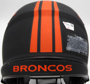Russell Wilson Autographed Black Eclipse Full Size Authentic Helmet Denver Broncos Fanatics Holo #DQ16478330