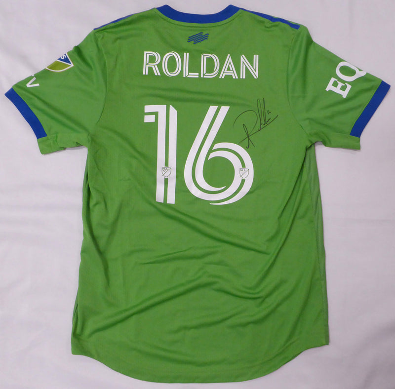 Seattle Sounders Alex Roldan Autographed 2023 Season Match Used Authentic Adidas Green Jersey Fanatics #RG13317757