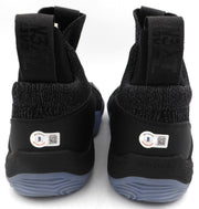 Trae Young Autographed Black Adidas Shoes Atlanta Hawks Light Strike Size 12.5 (Smudged) Beckett BAS QR #BL93440
