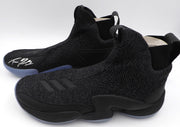 Trae Young Autographed Black Adidas Shoe Atlanta Hawks Light Strike Size 12.5 (Smudged) Beckett BAS QR #BL93437