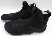 Trae Young Autographed Black Adidas Shoe Atlanta Hawks Light Strike Size 12.5 (Smudged) Beckett BAS QR #BL93435