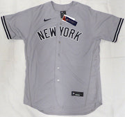 New York Yankees Jasson Dominguez Autographed Gray Nike Jersey LE #8/23 "MLB Debut 9-1-23" Fanatics Holo #BB14107301