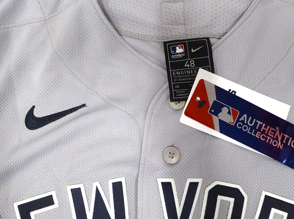 New York Yankees Jasson Dominguez Autographed Gray Nike Jersey LE #8/23 "MLB Debut 9-1-23" Fanatics Holo #BB14107301