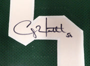 Green Bay Packers Clay Matthews Autographed Green Custom Jersey Beckett BAS QR #BU86929