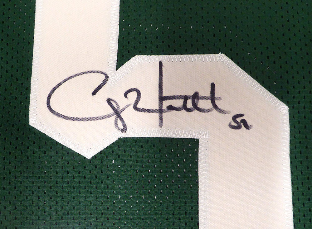 Green Bay Packers Clay Matthews Autographed Green Custom Jersey Beckett BAS QR #BU86929
