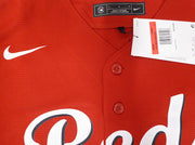 Cincinnati Reds Elly De La Cruz Autographed Red Nike Jersey "MLB Debut 6/6/23" Beckett BAS QR #W710349