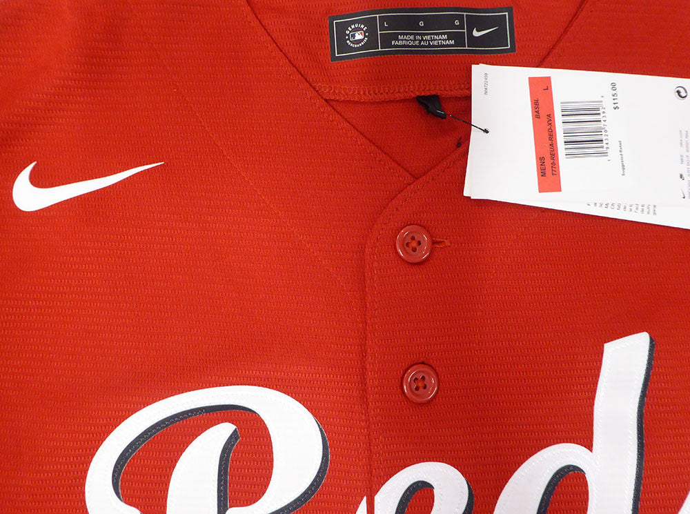 Cincinnati Reds Elly De La Cruz Autographed Red Nike Jersey "MLB Debut 6/6/23" Beckett BAS QR #W710349