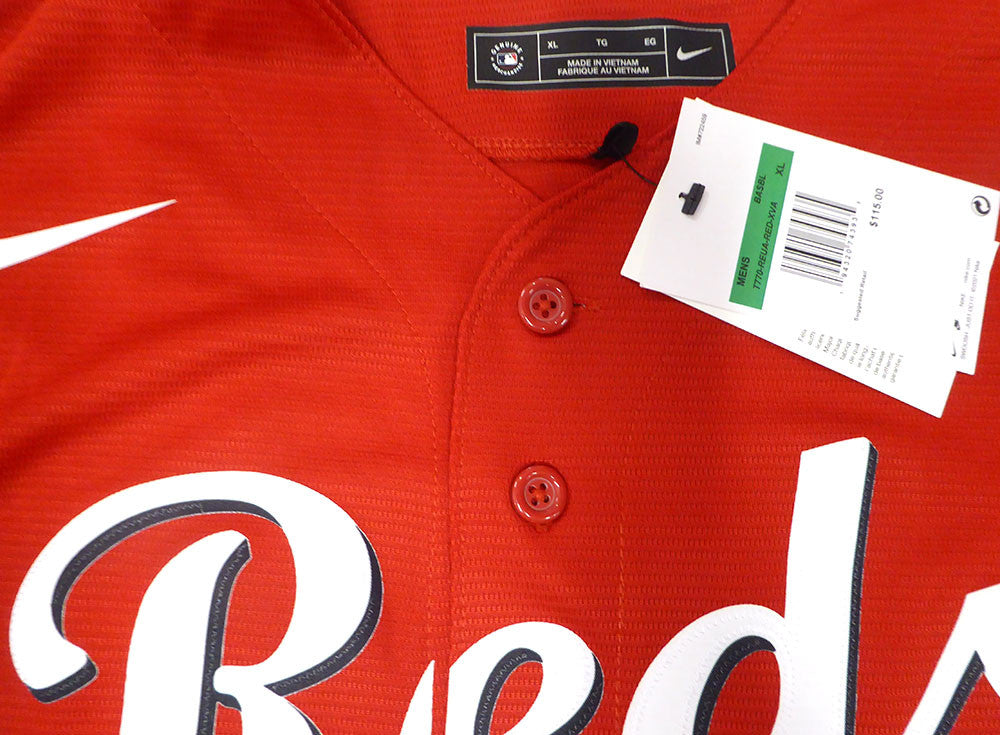 Cincinnati Reds Elly De La Cruz Autographed Red Nike Jersey "MLB Debut 6/6/23" Beckett BAS QR #W710326