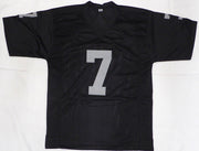 Las Vegas Raiders Geno Smith Autographed Black Custom Jersey Beckett BAS QR #2W939521