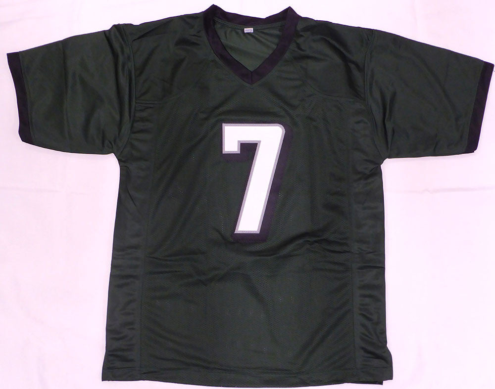 Philadelphia Eagles Michael Vick Autographed Green Custom Jersey Beckett BAS QR #3W063589