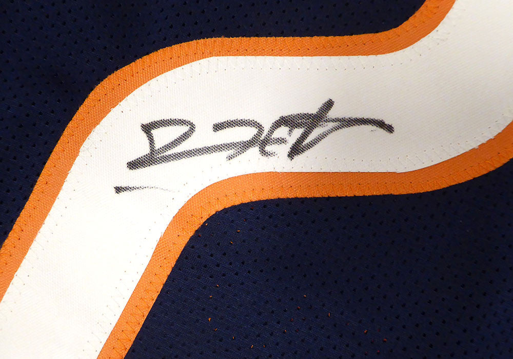 Chicago Bears Devin Hester Autographed Blue Custom Jersey Beckett BAS QR #BS43445