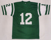 New York Jets Joe Namath Autographed Green Custom Jersey "Willie" Beckett BAS QR #3W324457