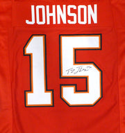 Tampa Bay Buccaneers Tez Johnson Autographed Red Custom Jersey JSA #WC164498