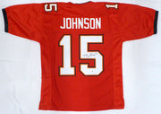 Tampa Bay Buccaneers Tez Johnson Autographed Red Custom Jersey JSA #WC164498