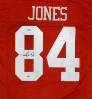 San Francisco 49ers Brent Jones Autographed Red Custom Jersey (Upside down) PSA/DNA #X59702