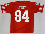 San Francisco 49ers Brent Jones Autographed Red Custom Jersey (Upside down) PSA/DNA #X59702