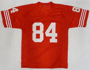 San Francisco 49ers Brent Jones Autographed Red Custom Jersey (Upside down) PSA/DNA #X59702