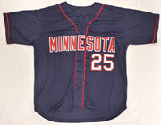 Minnesota Twins Byron Buxton Autographed Blue Custom Jersey Beckett BAS QR #1W668593