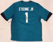 Jacksonville Jaguars Travis Etienne Autographed Teal Nike Jersey JSA #AU30110