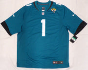 Jacksonville Jaguars Travis Etienne Autographed Teal Nike Jersey JSA #AU30110