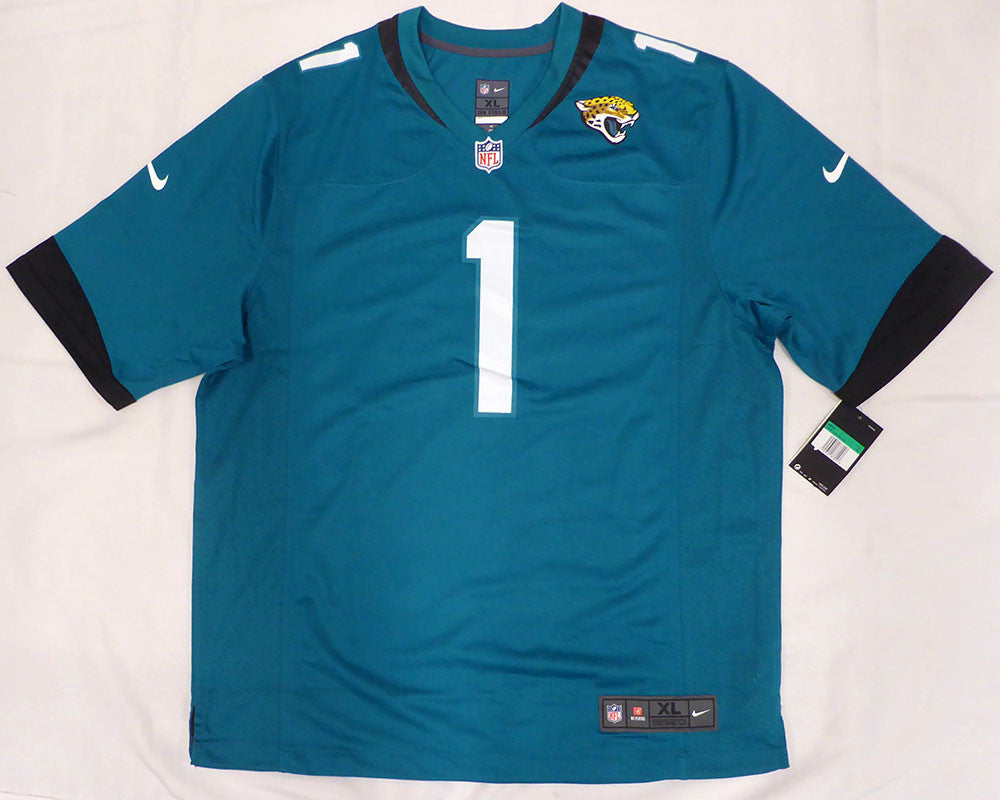 Jacksonville Jaguars Travis Etienne Autographed Teal Nike Jersey JSA #AU30110