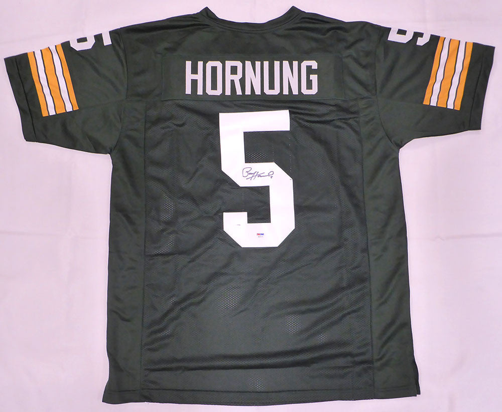 Green Bay Packers Paul Hornung Autographed Green Custom Jersey PSA/DNA #6A51143