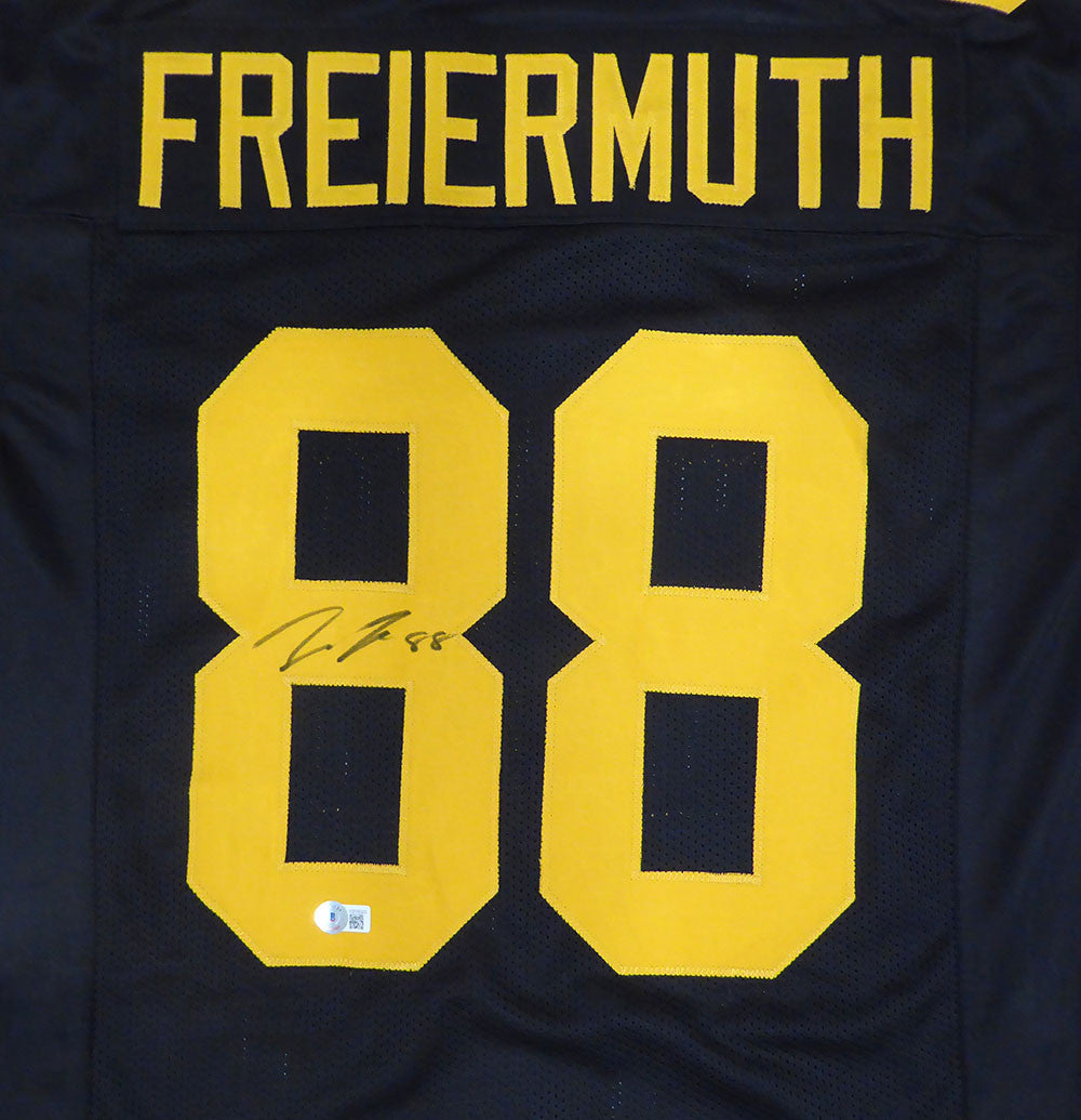 Pittsburgh Steelers Pat Freiermuth Autographed Black Custom Jersey Beckett BAS QR #WZ58523