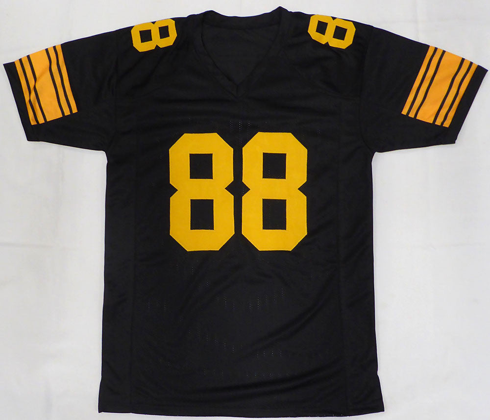 Pittsburgh Steelers Pat Freiermuth Autographed Black Custom Jersey Beckett BAS QR #WZ58523