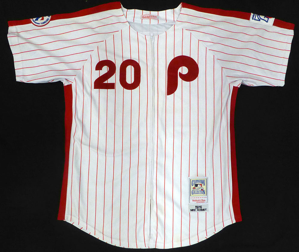 Philadelphia Phillies Mike Schmidt Autographed White Custom Jersey "548 HR" JSA #WIT061359