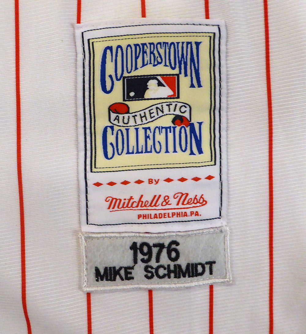 Philadelphia Phillies Mike Schmidt Autographed White Custom Jersey "548 HR" JSA #WIT061359