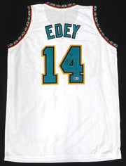 Memphis Grizzlies Zach Edey Autographed White Custom Jersey Beckett BAS QR #3W115175