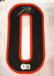 Portland Trail Blazers Damian Lillard Autographed White Custom Jersey Beckett BAS QR #BR50449