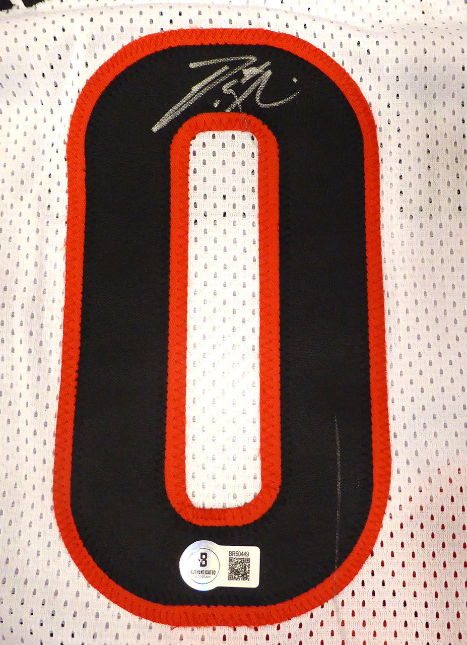Portland Trail Blazers Damian Lillard Autographed White Custom Jersey Beckett BAS QR #BR50449