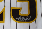 San Diego Padres Fernando Tatis Jr. Autographed White Custom Jersey Beckett BAS QR #WU84323