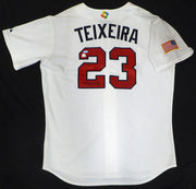 WBC Team USA Mark Teixeira Autographed White Authentic Majestic Jersey MLB Holo #MT00727885