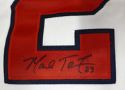 WBC Team USA Mark Teixeira Autographed White Authentic Majestic Jersey MLB Holo #MT00727885
