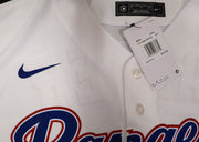Texas Rangers Evan Carter Autographed White Nike Jersey Beckett BAS QR #W871448