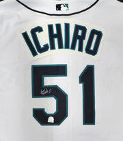 Seattle Mariners Ichiro Suzuki Autographed White Authentic Majestic Jersey MLB Holo #MT00062011