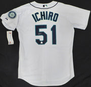 Seattle Mariners Ichiro Suzuki Autographed White Authentic Majestic Jersey MLB Holo #MT00062011