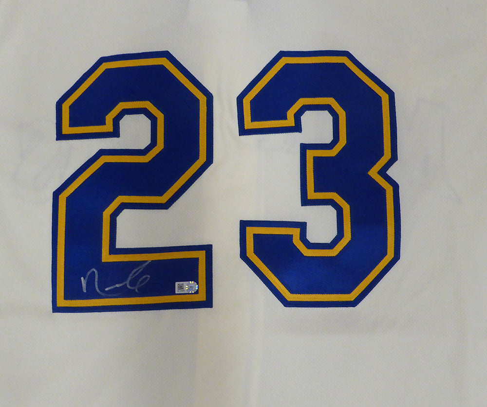 Seattle Mariners Nelson Cruz Autographed Cream Authentic Majestic Jersey MLB Holo #HZ726832