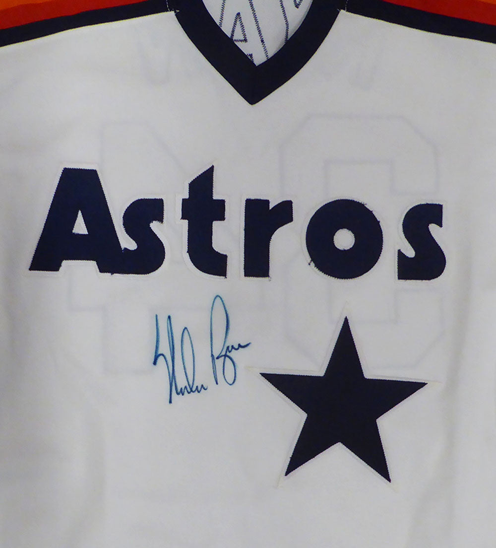 Houston Astros Nolan Ryan Autographed White Rawlings Jersey JSA #U89958