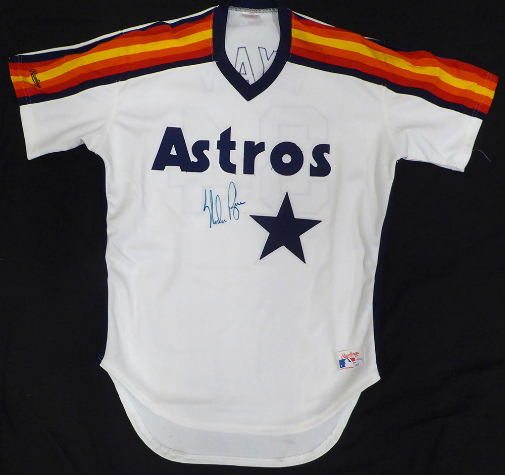 Houston Astros Nolan Ryan Autographed White Rawlings Jersey JSA #U89958