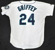 Seattle Mariners Ken Griffey Jr. Autographed White Authentic Russell Jersey UDA Holo #BAF95495