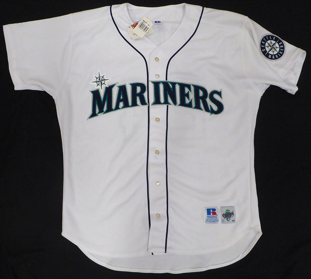 Seattle Mariners Ken Griffey Jr. Autographed White Authentic Russell Jersey UDA Holo #BAF95495