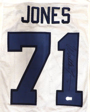 Seattle Seahawks Walter Jones Autographed White 2006 Reebok Authentic Jersey Beckett BAS QR #BU86958