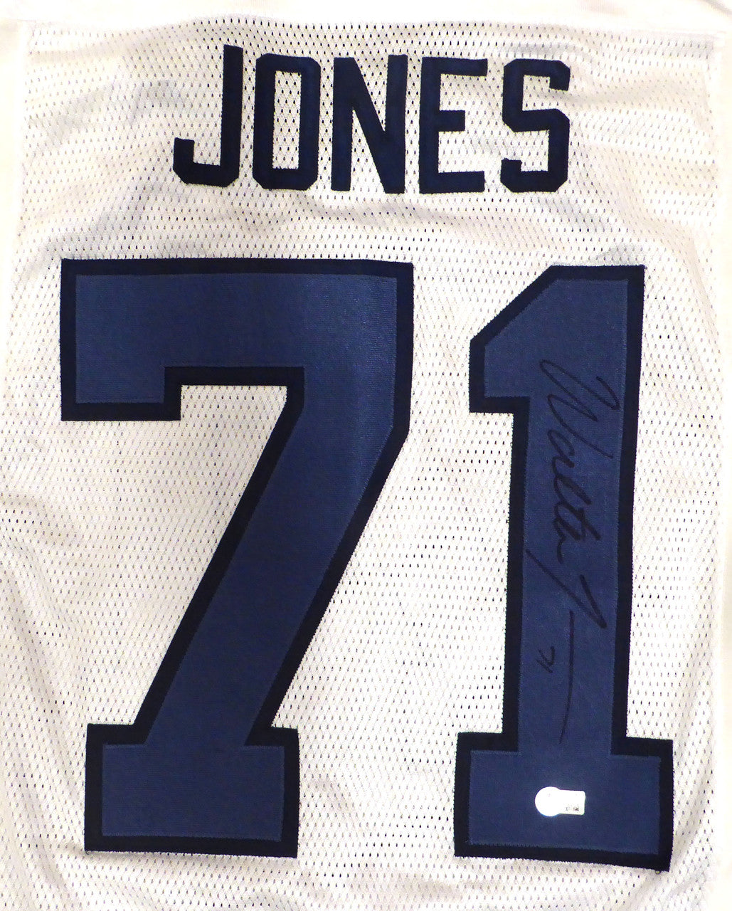 Seattle Seahawks Walter Jones Autographed White 2006 Reebok Authentic Jersey Beckett BAS QR #BU86958